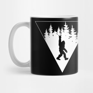 Yeti Bigfoot Sasquatch Triangle Mug